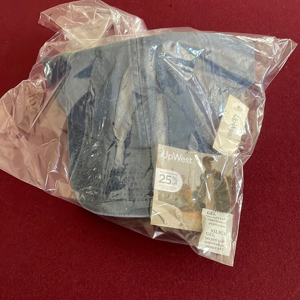 UpWest Blue Washed Baseball Hat NWT w/ Promo Code